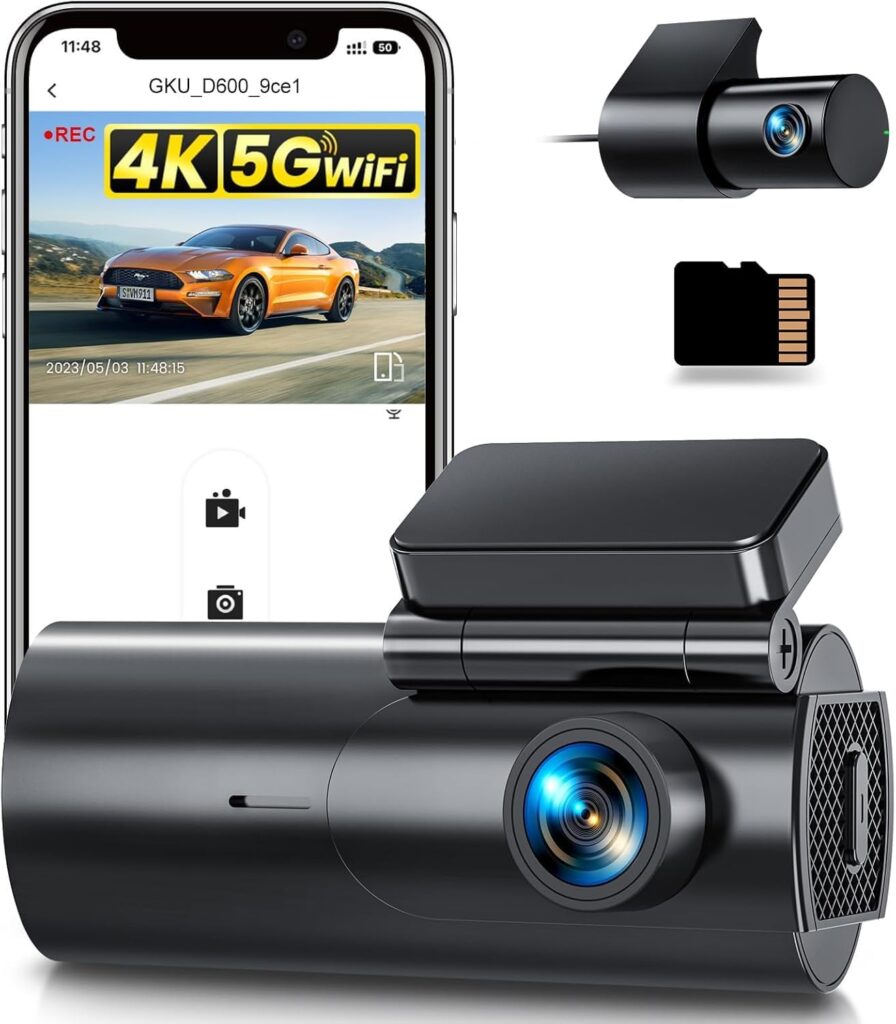 GKU D600 Mini Cámara Coche 4 k resolución
