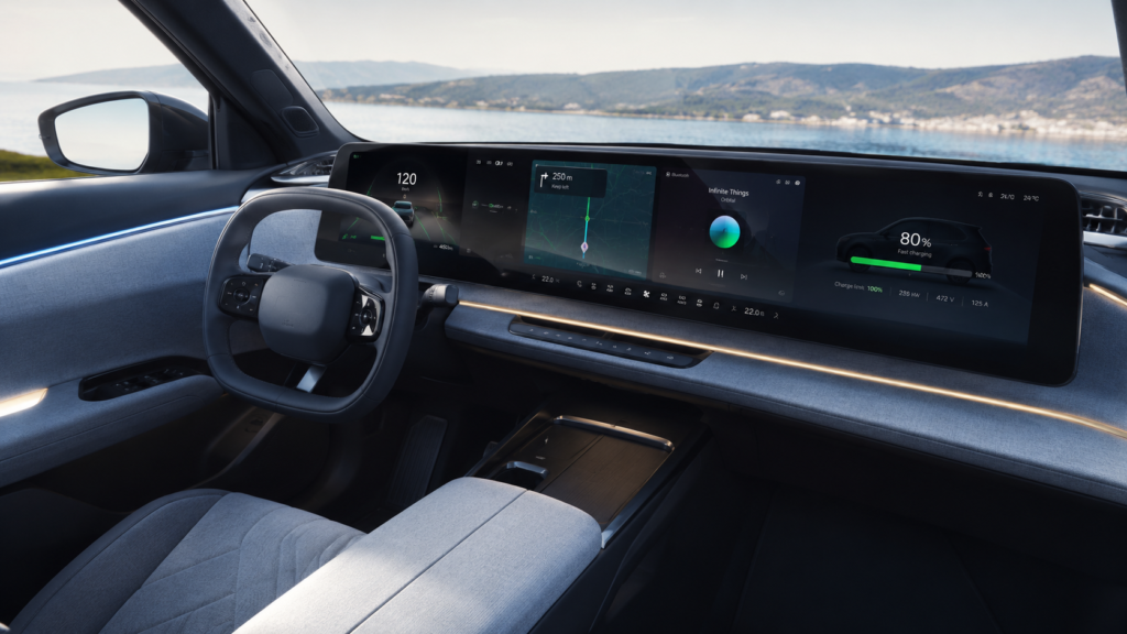 Interior del Peugeot 3008 Long Range con el cuadro digital  i-Cockpit de 21 pulgadas