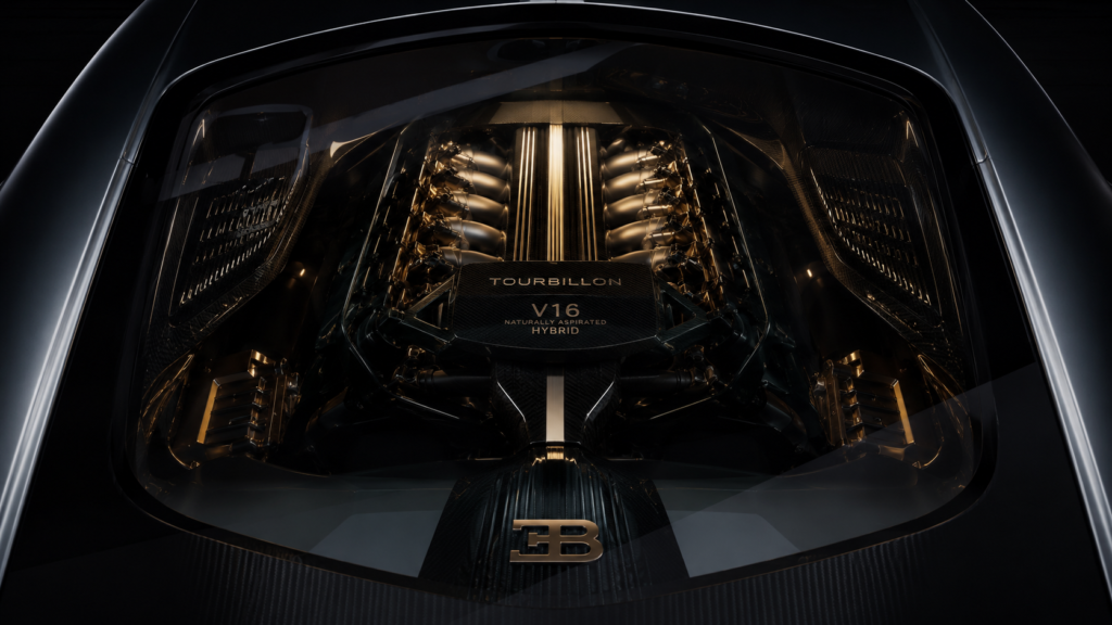 El motor W16 de cuatro turbos de Bugatti, retirado por las
  normativas de emisiones