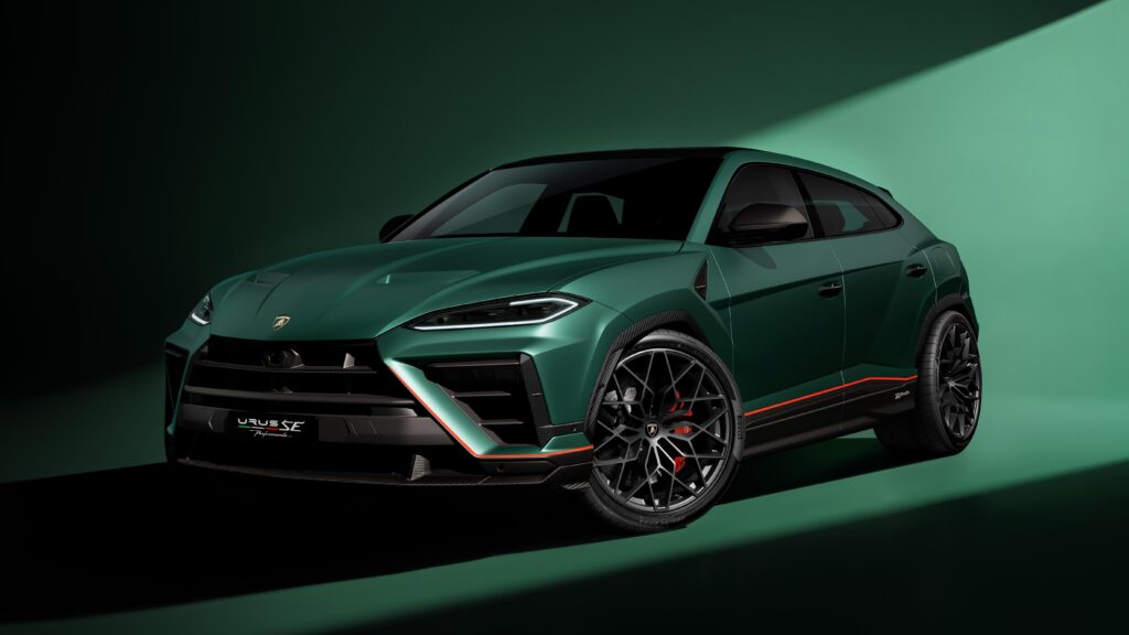 Detalles de fibra de carbono del Lamborghini Urus SE Performante