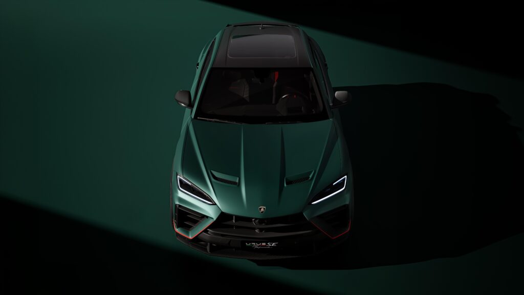Detalles de fibra de carbono del Lamborghini Urus SE Performante
