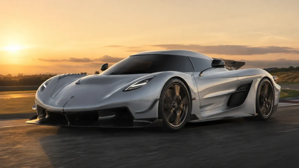 Koenigsegg Jesko Absolut foto en sun set