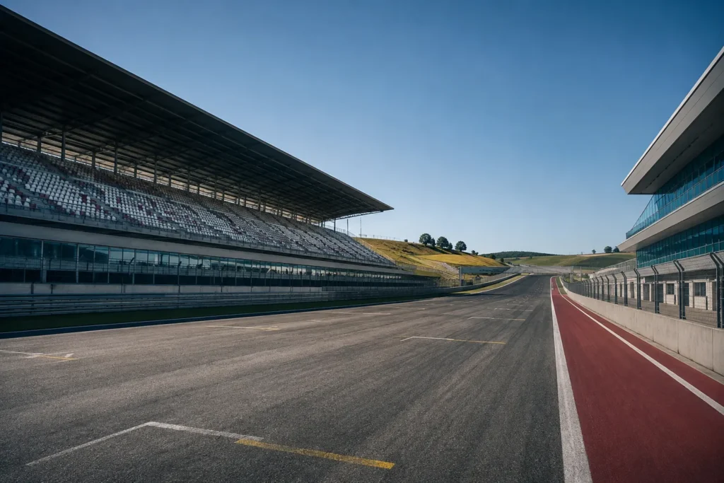 Circuito de Fórmula 1 a la espera de la reanudación de la temporada
