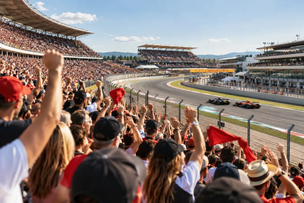 Gradas llenas durante el Gran Premio de España